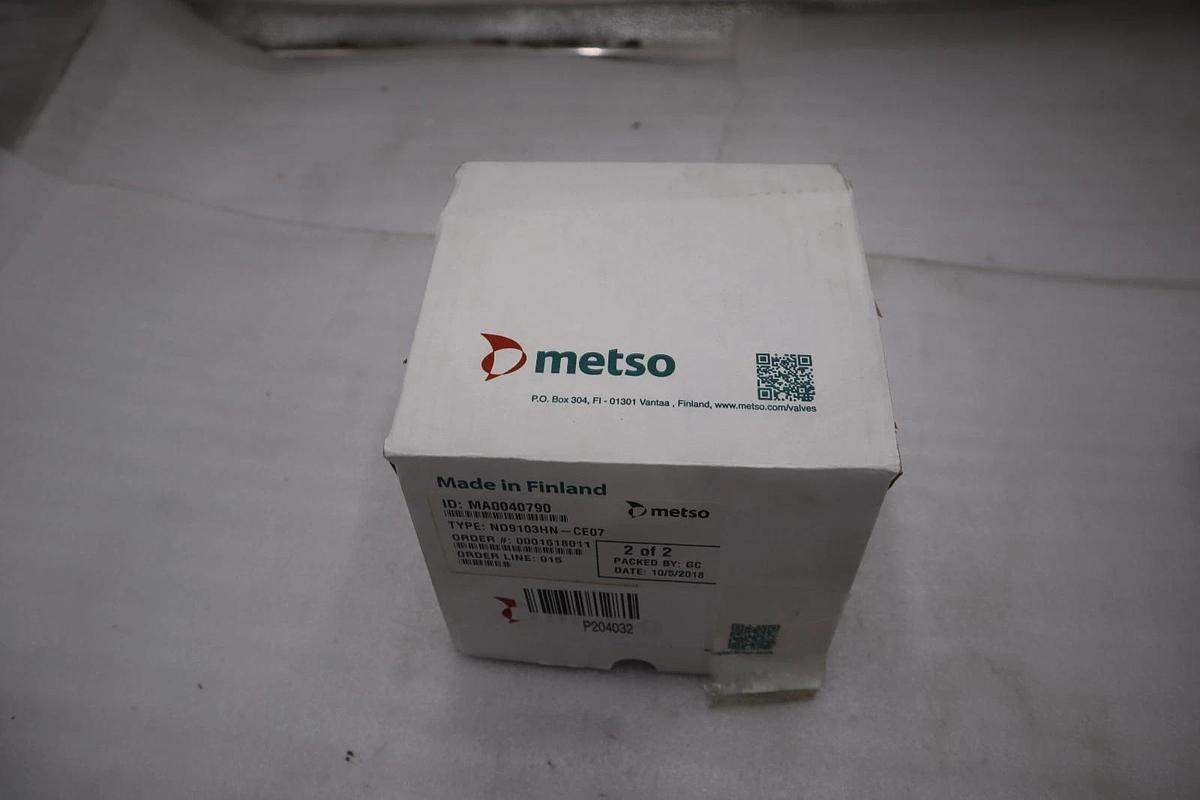Used NEW IN BOX METSO ND9103HN-CE07 VALVE POSITIONER 30VDC 20-115PSI ND9103HN