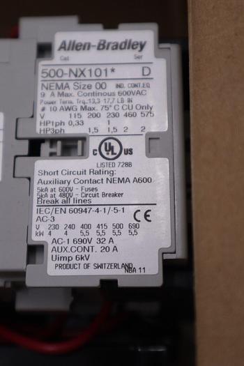 NEW OPEN BOX ALLEN BRADLEY 505-TOD SER. D NSMP STOCK 2563C