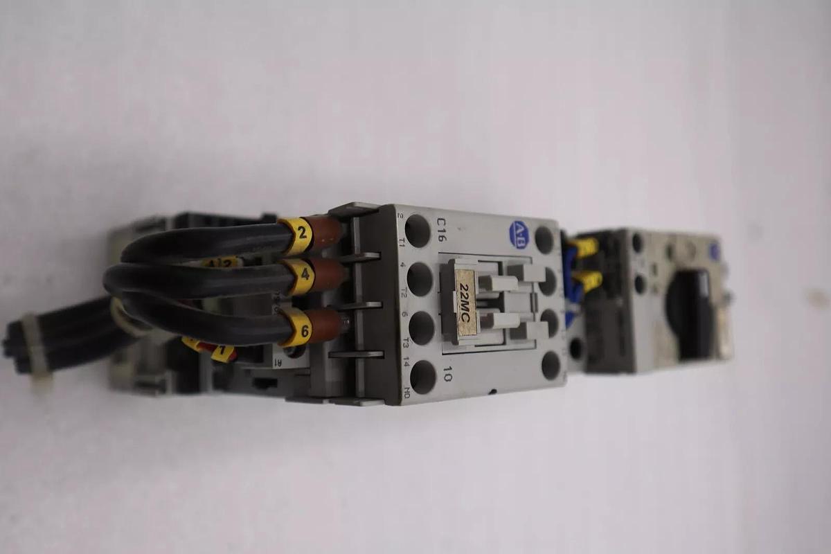 Used ALLEN BRADLEY 140M-D8E-C25 CIRCUIT BREAKER WITH 100-C16*10 CONTACTOR STOCK 720-A