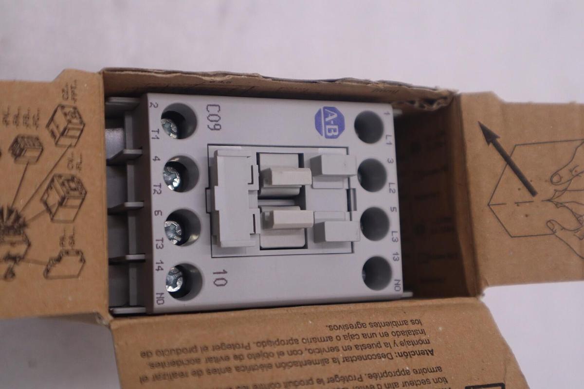 Used NEW OPEN BOX ALLEN BRADLEY 100-C09D10 CONTACTOR IEC 9 AMP 3 POLE STOCK B-1385