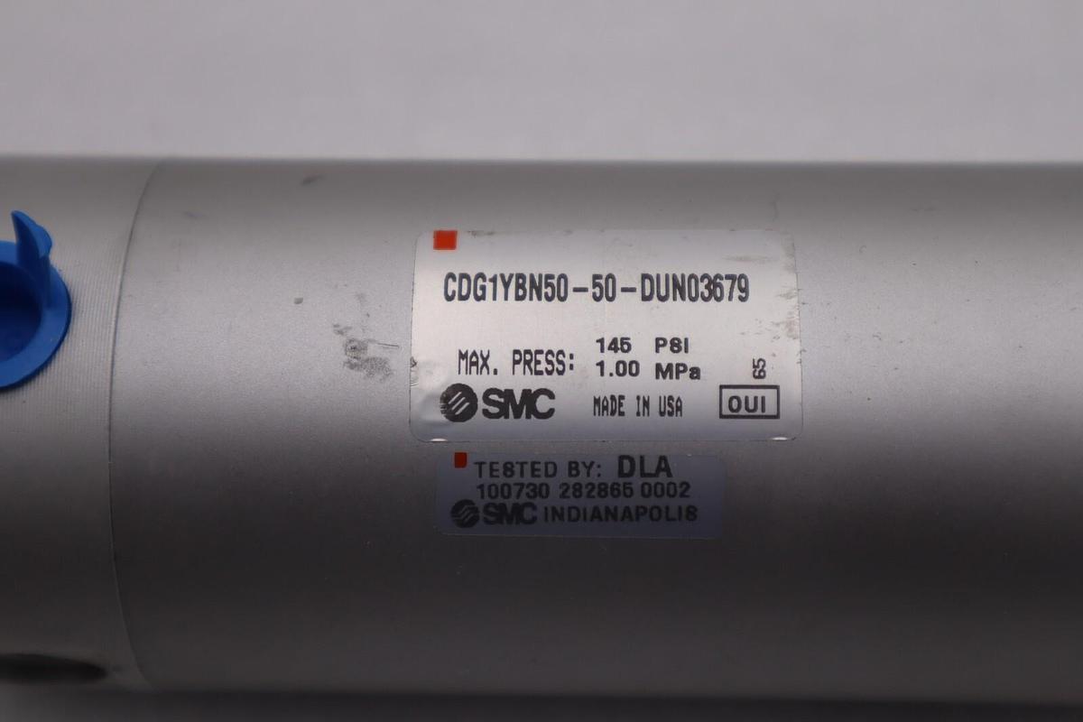Used SUPLUS NEVER USED - SMC PNEUMATIC CYLINDER CDG1YBN50-50-DUN03679 STOCK 5310
