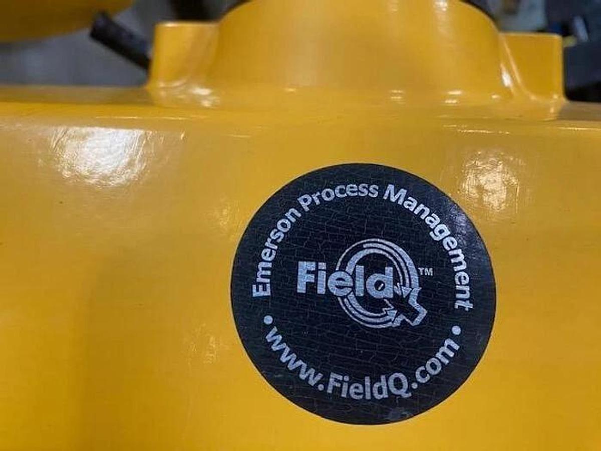 Used EMERSON FIELDQ TYPE OSO6OOO-004STACW ACTUATOR WITH 3" BALL VALVE