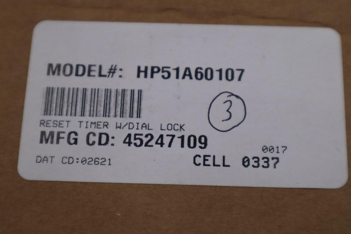 NEW DANAHER CONTROLS HP51A60107 TIMER CYCLE-FLEX STOCK G67A