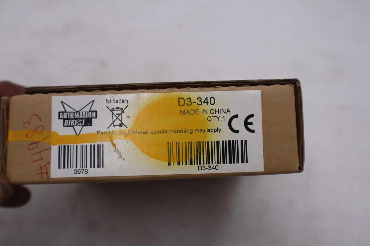 AUTOMATION DIRECT D3-340 PLC MODULE STOCK #L-281A
