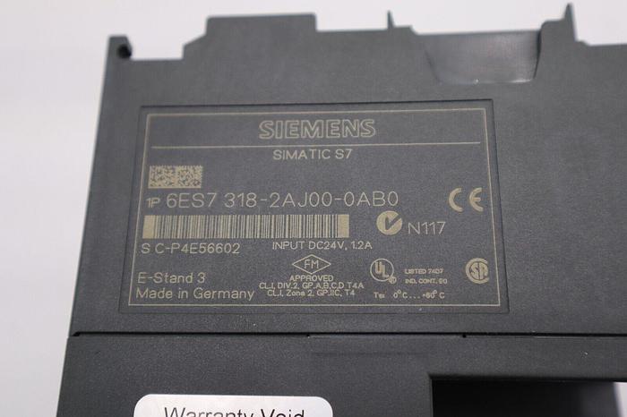 Siemens 6ES7318-2AJ00-0AB0 Processor SIMATIC S7 STOCK 2017