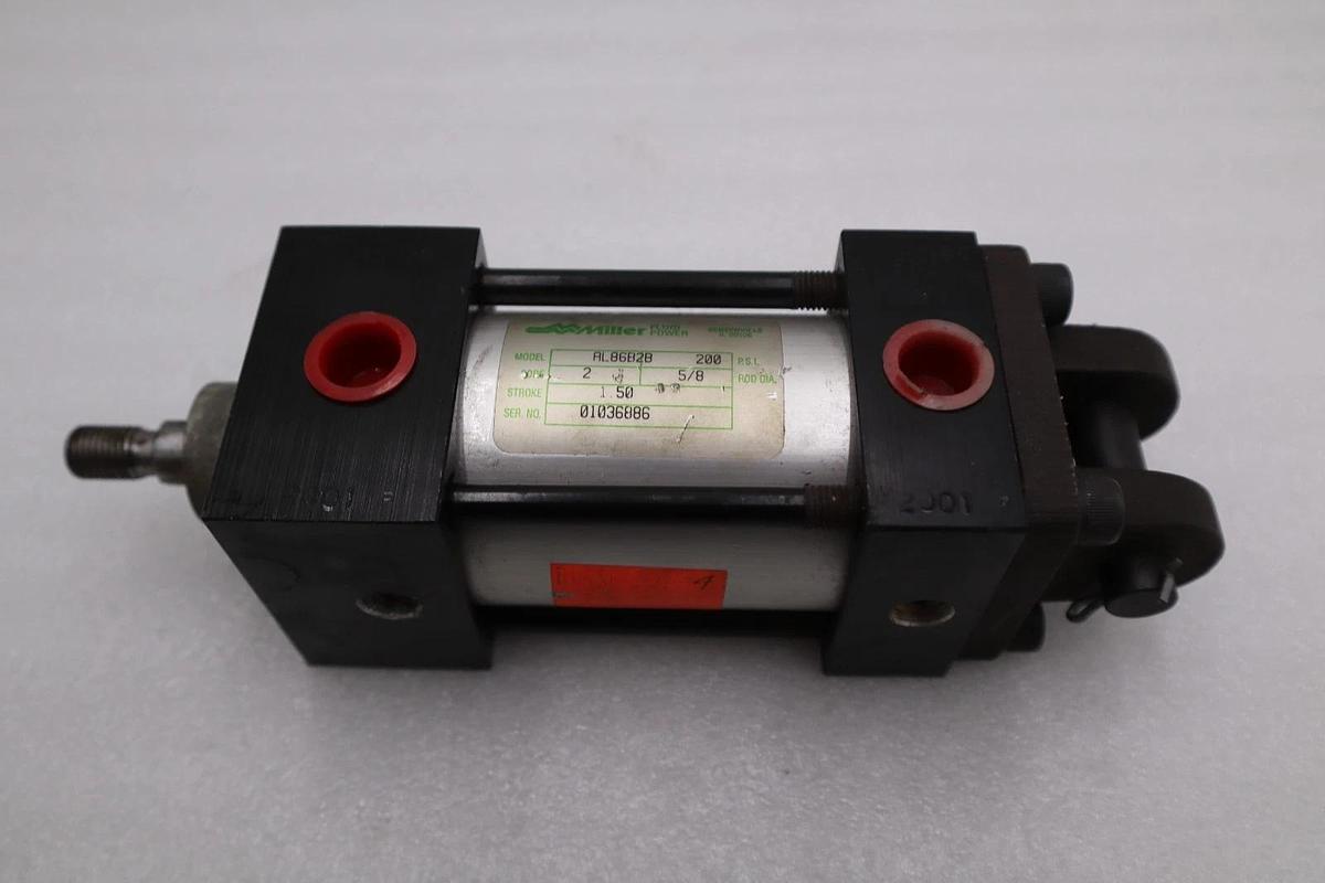 NEW OPEN BOX Miller AL86B2B Pneumatic Cylinder 200PSI STK H1537A