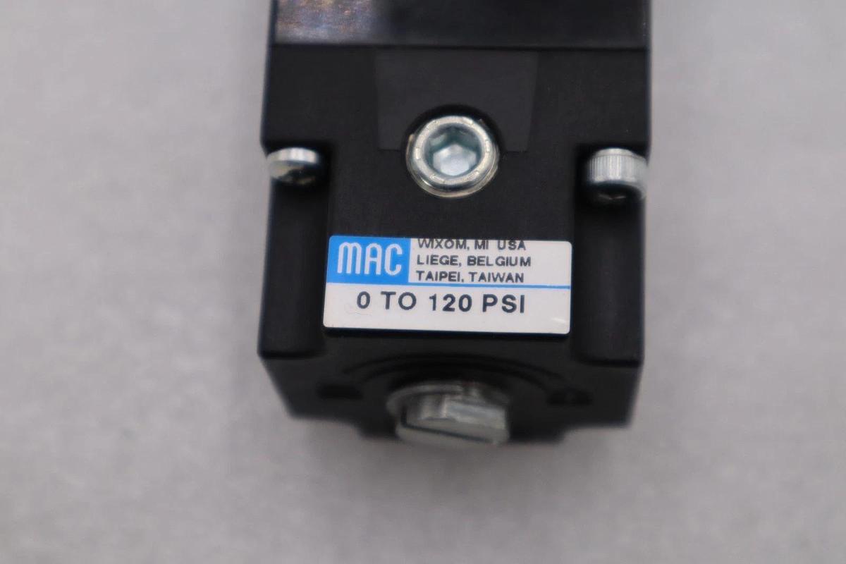 Used MAC VALVES INC PR82A-ACBA-9 SOLENOID VALVE PRESSURE REGULATOR STOCK H1750
