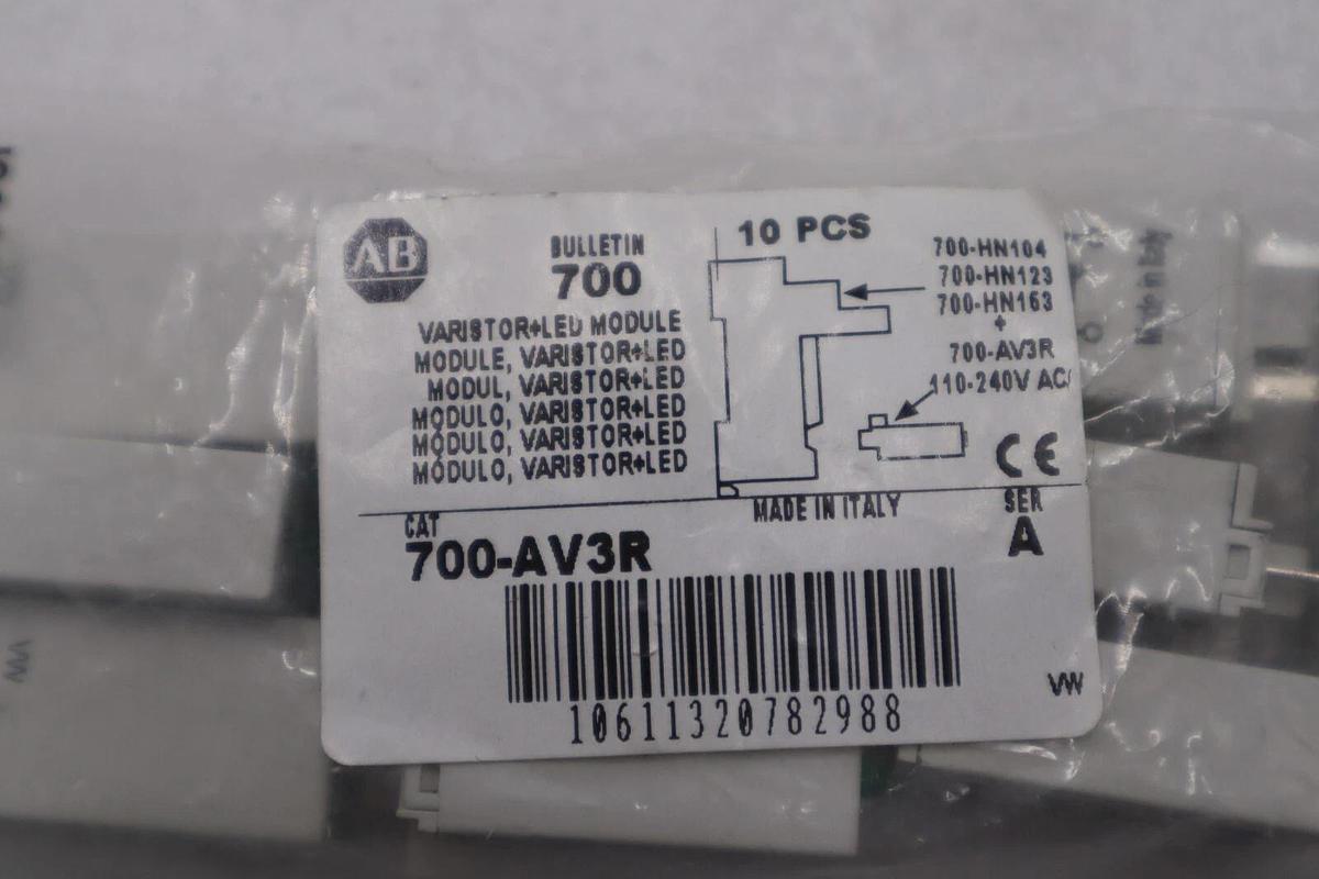 LOT OF 3 - 700-AV3R (10PCS) VARISTOR LED MODULE Socket STOCK K-3235