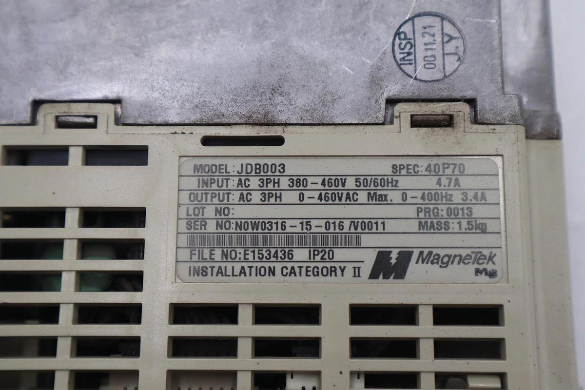 Used MAGNETEK JDB003 AC DRIVE GPD 305 STOCK #L-763