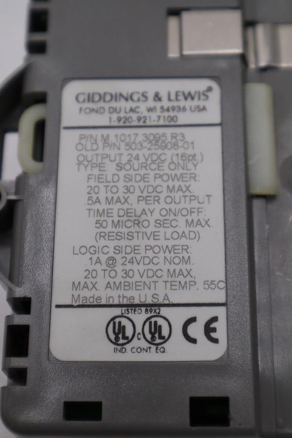 Used DANAHER MOTION M.1017.3095 R3 / M10173095 R3 GIDDINGS & LEWIS MODULE #6027