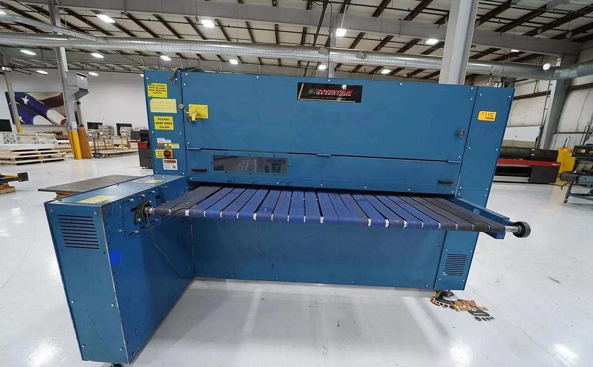 Used 84" HEAVY DUTY ROSENTHAL SHEETER MODEL HXBZ5AAACPLC - MANUFACTURED 2015