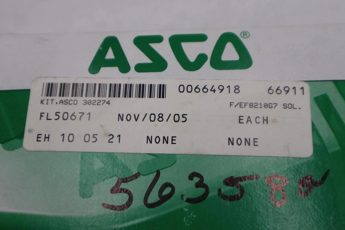 Used NEW Asco 302274 2-Way Internal Solenoid Valve Rebuild Kit STOCK G815A