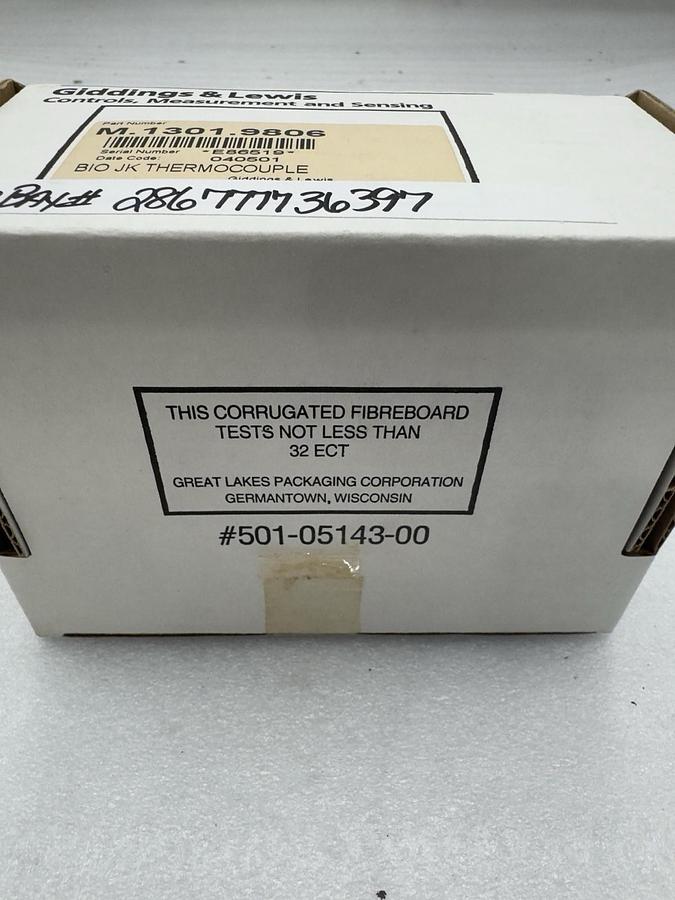 BRAND NEW Giddings & Lewis M.1301.9806 M13019806 Thermocouple STOCK H1651A