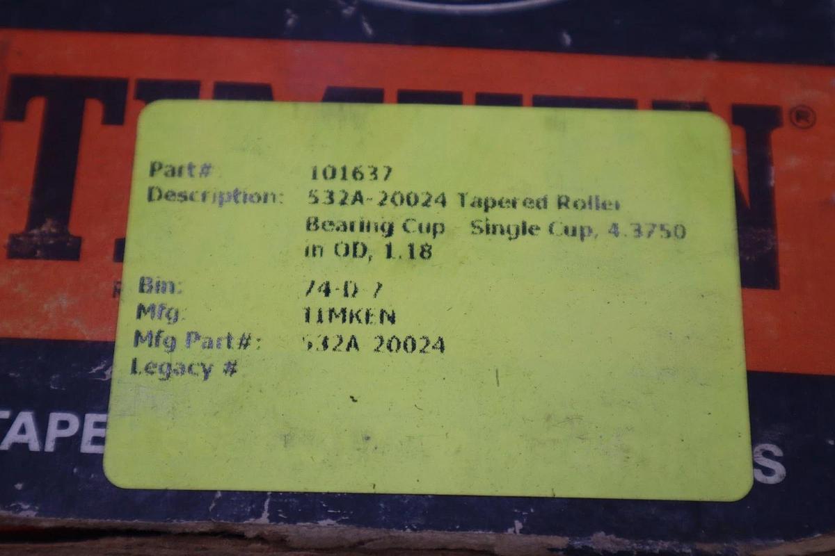 Used Tapered roller bearings 532 A - TIMKEN NEW STOCK L232CC