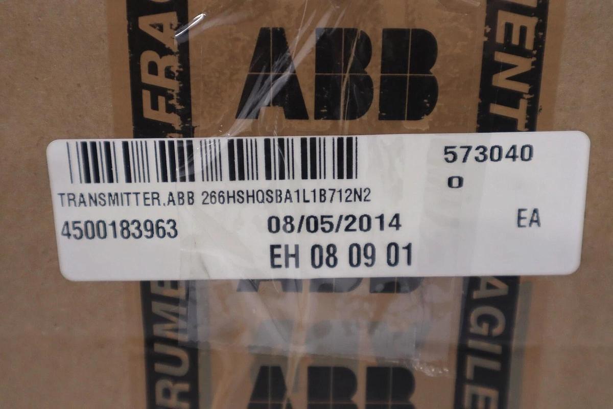 Used NIB ABB 2600T 2266HSHQSBA1L1B712N2 TRANSMITTER STOCK G119A