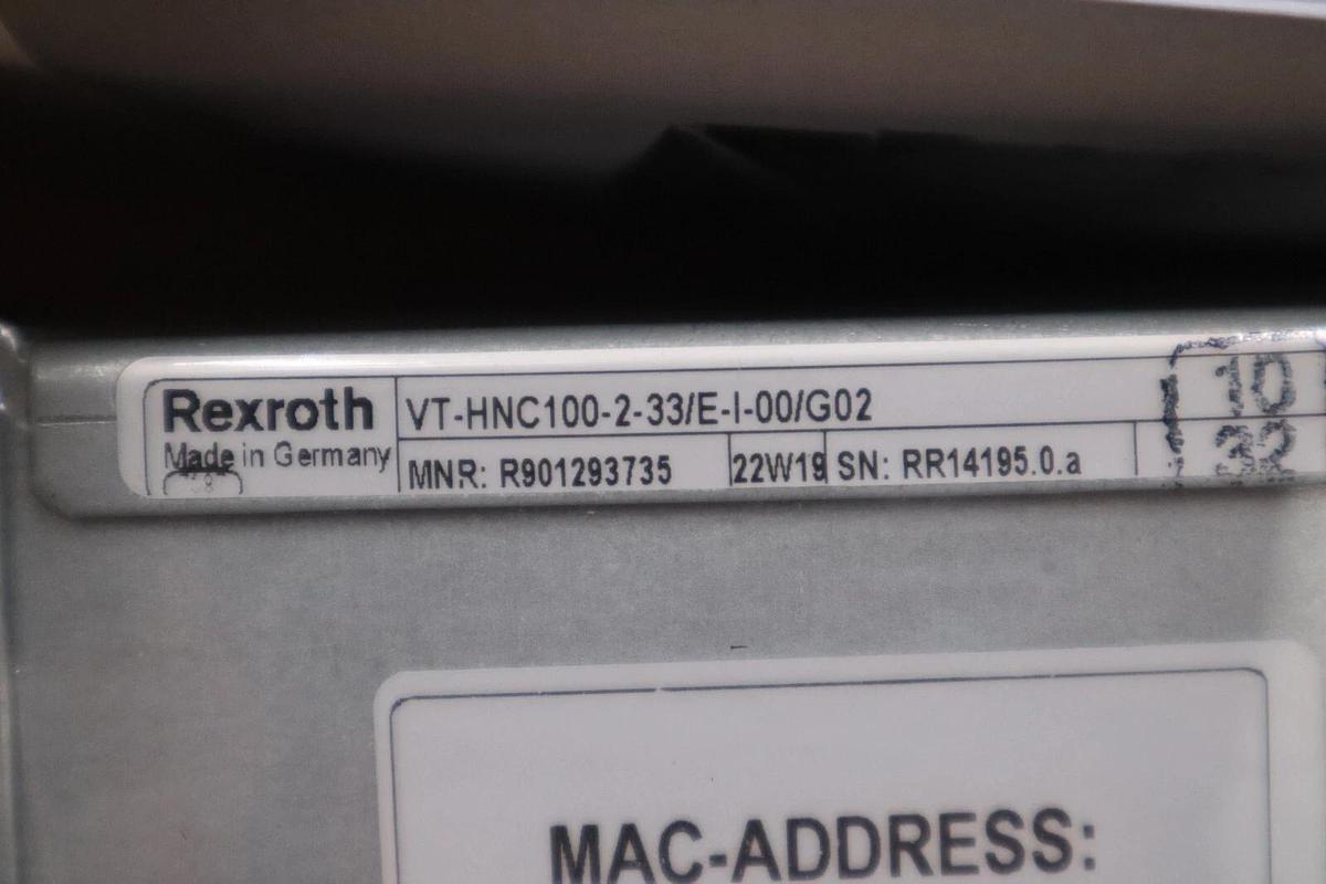 Used Bosch Rexroth R901293735 VT-HNC100-2-33/E-I-00/G02 Controller NEW STOCK G156A
