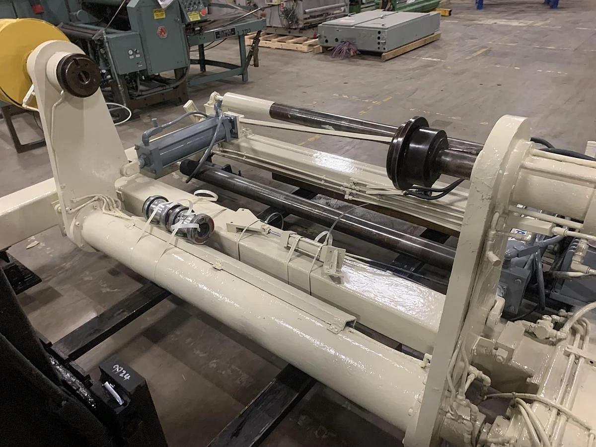 Used LEMBO 60" WIDE SHAFTLESS FLOOR PICK UP 50" DIA. UNWIND STAND BACKSTAND