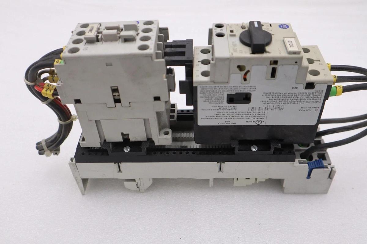 Used ALLEN BRADLEY 140M-D8E-C25 CIRCUIT BREAKER WITH 100-C23*10 CONTACTOR STOCK 719-A