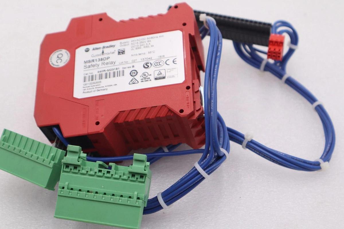 Used ALLEN-BRADLEY 440R-M23151 SER B 24VAC 250V SAFETY RELAY STOCK #K-2263