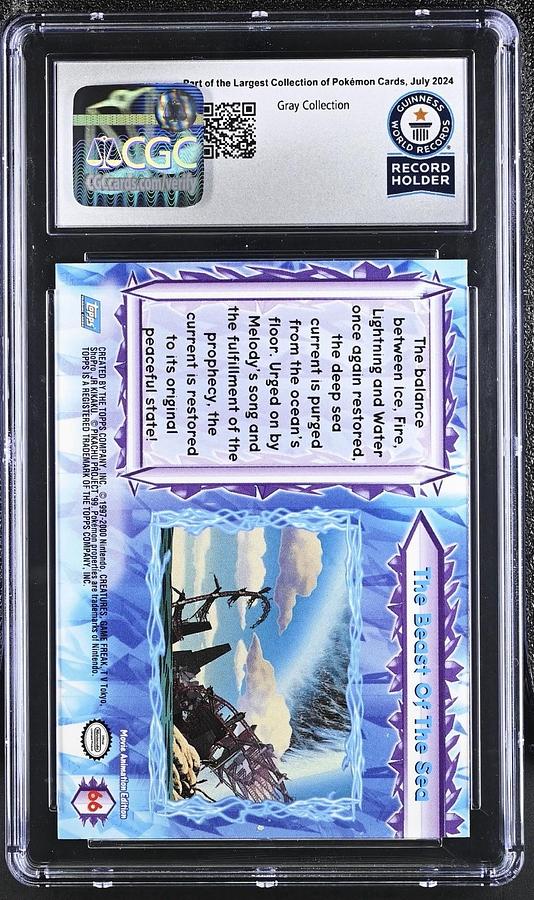 Used Topps Pokemon The Movie 2000 #66 The Beast Of The Sea Lugia CGC WORLD RECORD 1/1