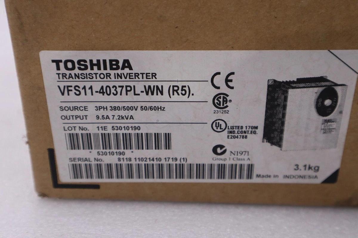 NEW Toshiba VFS11-4037PL-WN (R5)  INVERTER DRIVE TOSVERT VF-S11 3 PHASE #H117