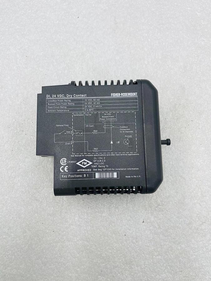 Used EMERSON DELTAV KJ3001X1-BB1 DI 8 CH 24VDC DRY CONTACT #K-2605