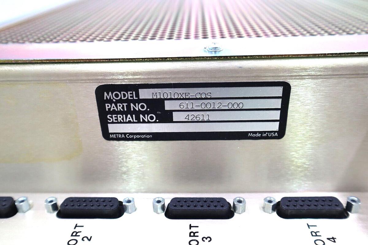Used METRA 1010XE/M1010XE-COS OPERATOR INTERFACE S/N 42611 P/N 611-0012-000 #S-236