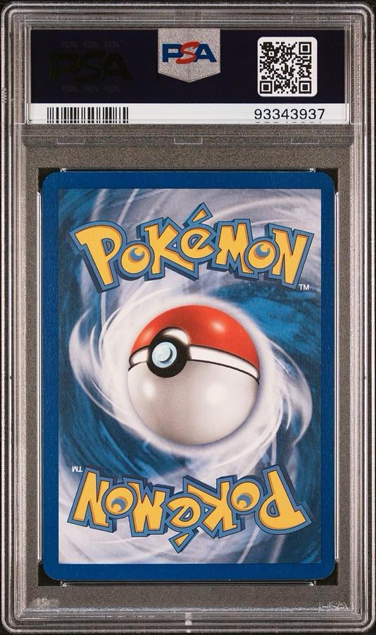 Used 2005 POKEMON EX UNSEEN FORCES COSMOS #27 HO-OH-HOLO PSA 9