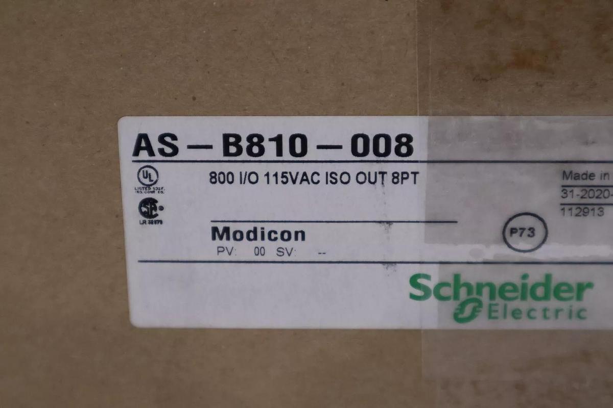 Used NEW IN BOX  MODICON AS-B810-008 OUTPUT MODULE STOCK G103