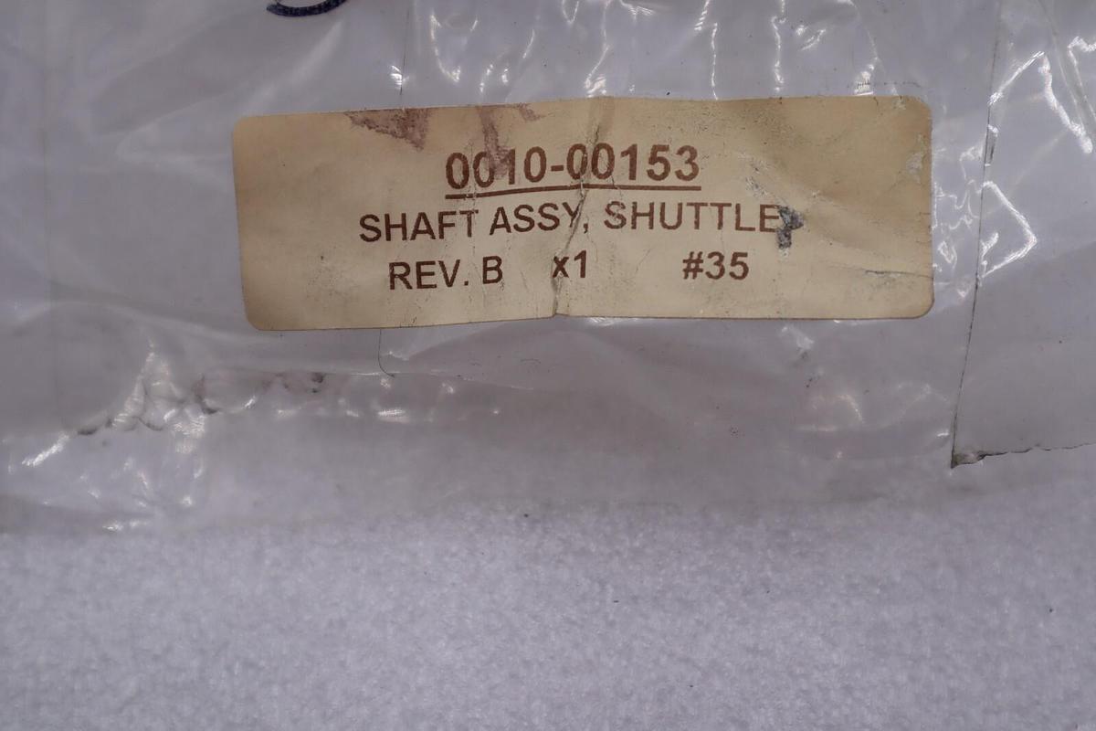 SHAFT ASSY, SHUTTLE 0010-00153 REV V NEW STOCK #K-1190-A