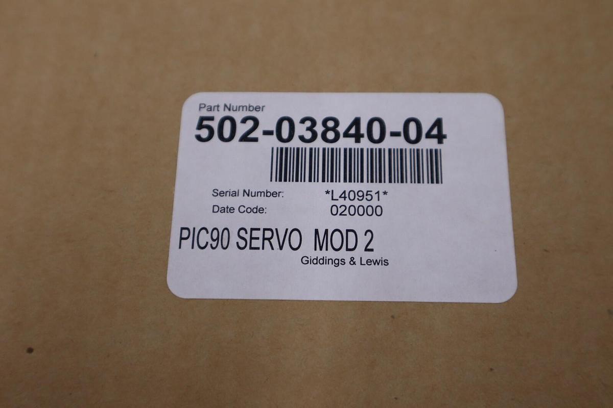 Used Giddings & Lewis 502-03840-04R0 Pic900 Servo Encoder 4Ao 3Ei Module NEW IN BOX