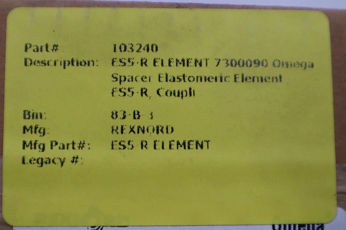 Used REXNORD 10287349 ES5-R ELEMENT - NEW IN BOX - STOCK 3106CC