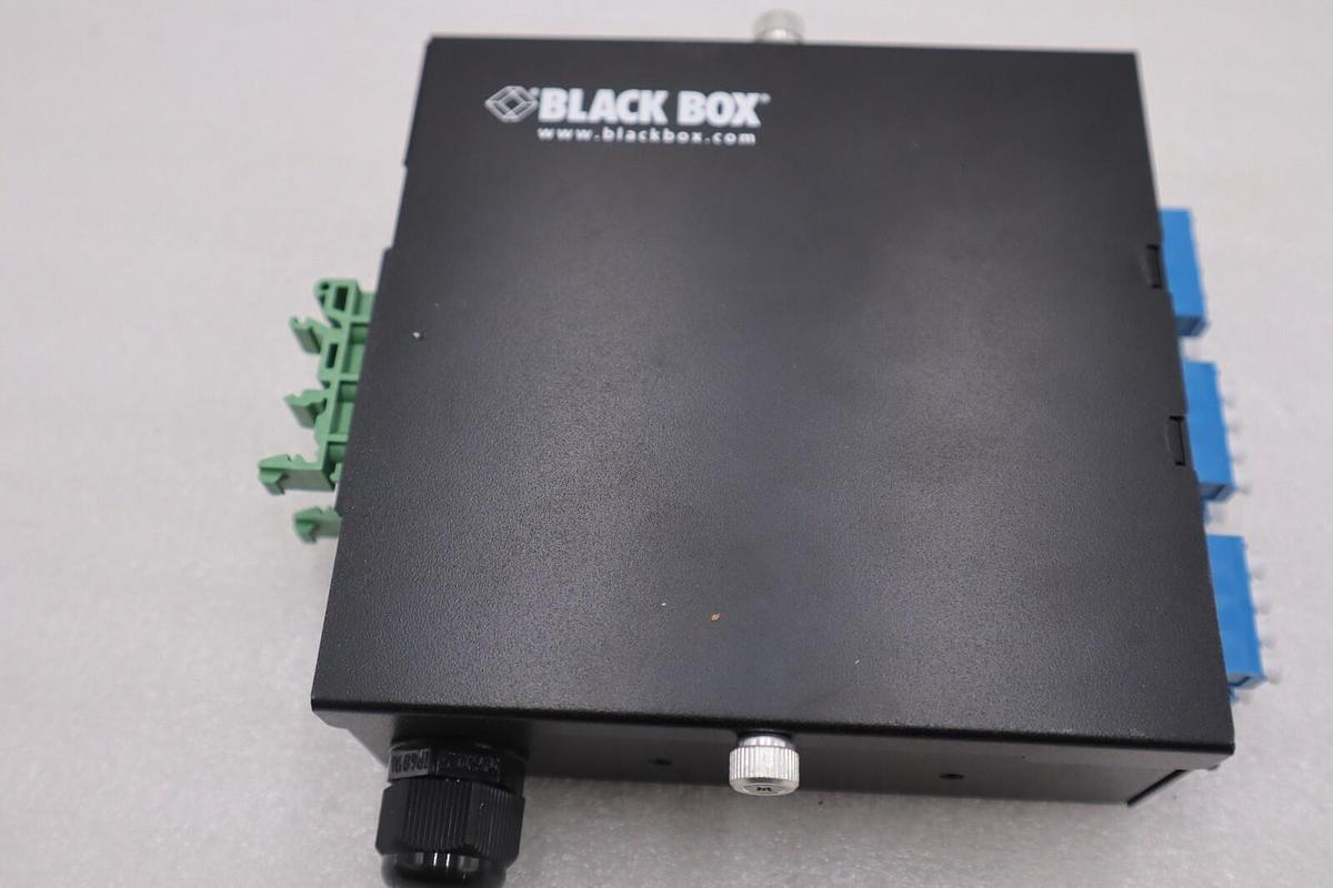 Used Black Box JPM398A JPM39 Series DIN Rail Mini Fiber Enclosure STOCK K-1117-A