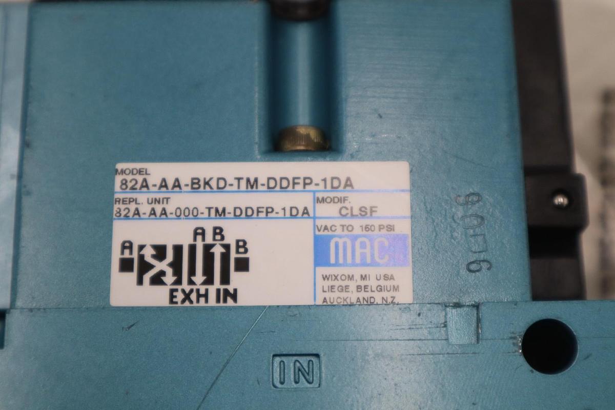 MAC 82A-AA-BKD-TM-DDFP-1DA 24VDC 150PSI - STOCK GF259A