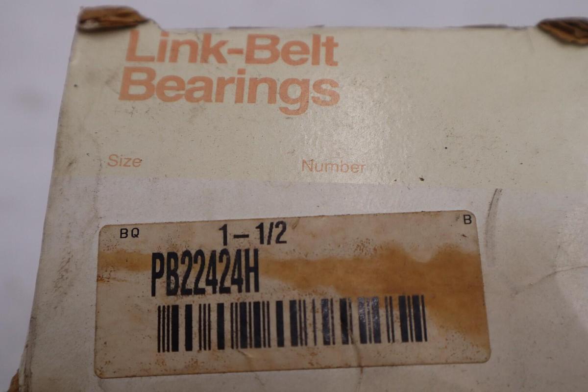 Used NEW OPEN BOX Rexnord PB22424H Link Belt Pillow Block Bearing 1-1/2" STOCK 2979-C