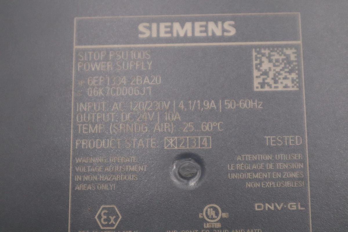 SIEMENS 6EP1334-2BA20 power supply, PSU100S, SITOP, NEW IN BOX STOCK GF-606A