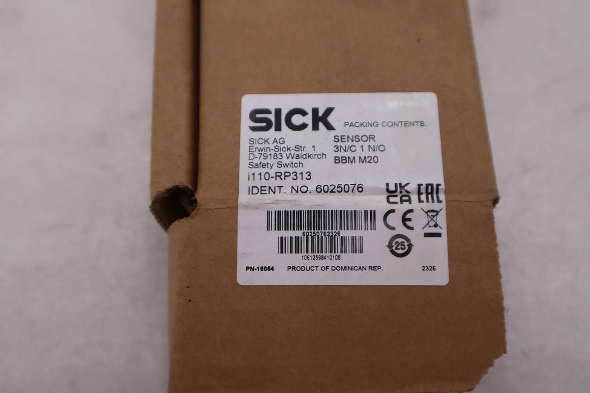 SICK I110-RP313 6025076 SENSOR 3N/C 1 N/O - NEW IN BOX - STOCK GF517A