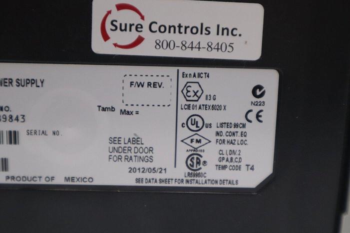 Used ALLEN BRADLEY 1756-PB72/C 1756-A17/B CHASSIS 17-SLOT PLC STOCK 5714