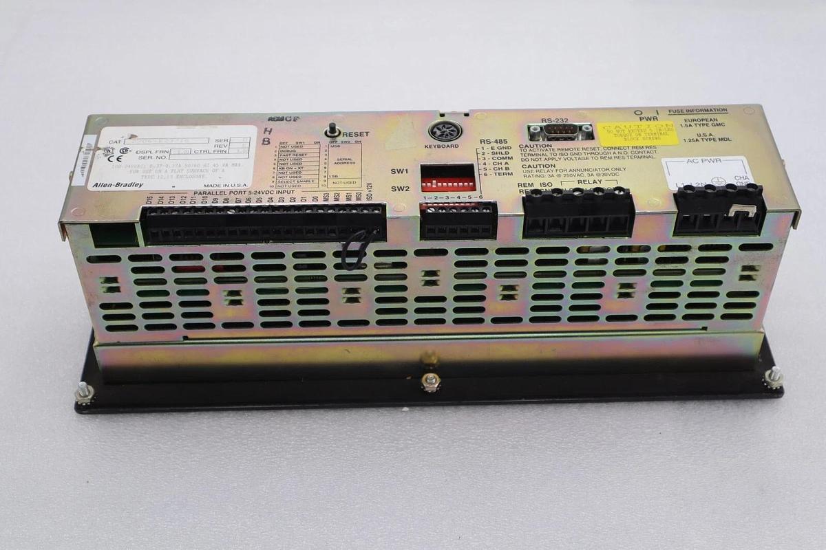 ALLEN BRADLEY 2706-E23J16 SERIES D DATALINER DISPLAY OPERATOR INTERFACE STK 2196