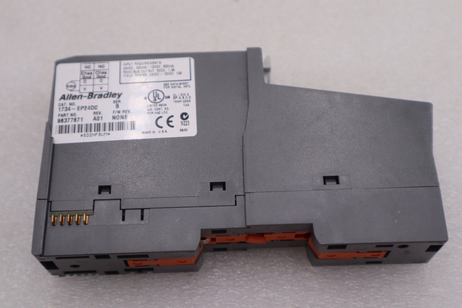 Used Allen Bradley 1734-EP24DC /B POINT I/O 24VDC #K-2248