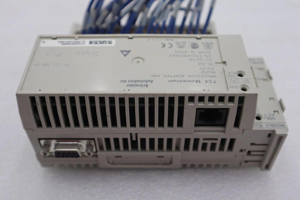 Used Schneider Electric 170ADM35010 PLC I/O Base 24VDC-16PT IN/OUT #4103