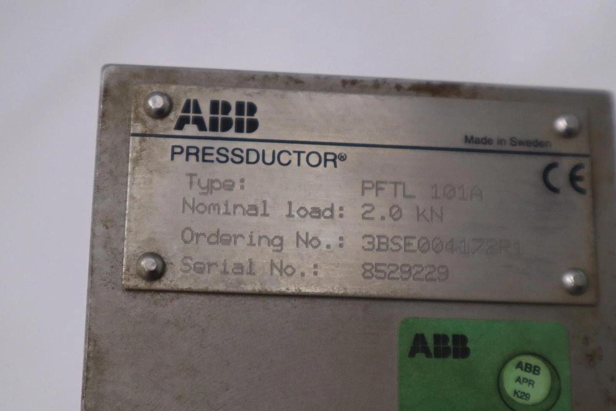 Used ABB PRESSDUCTOR PFTL 101A 2.0KN PILLOWBLOCK LOAD CELL STK GS16A