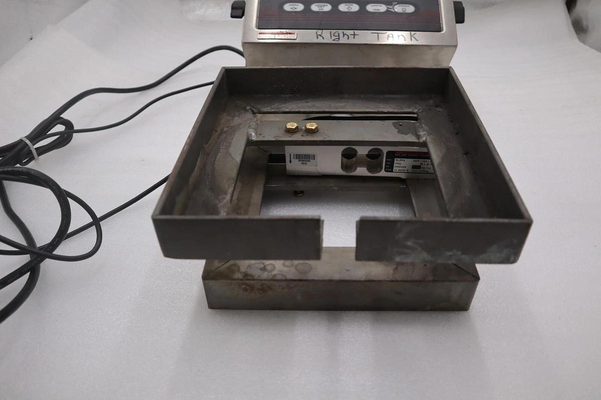 Used RICE LAKE  IQ+355-2A DIGITAL READOUT SCALE DISPLAY WITH LOAD CELL RLSP4 #2892-A