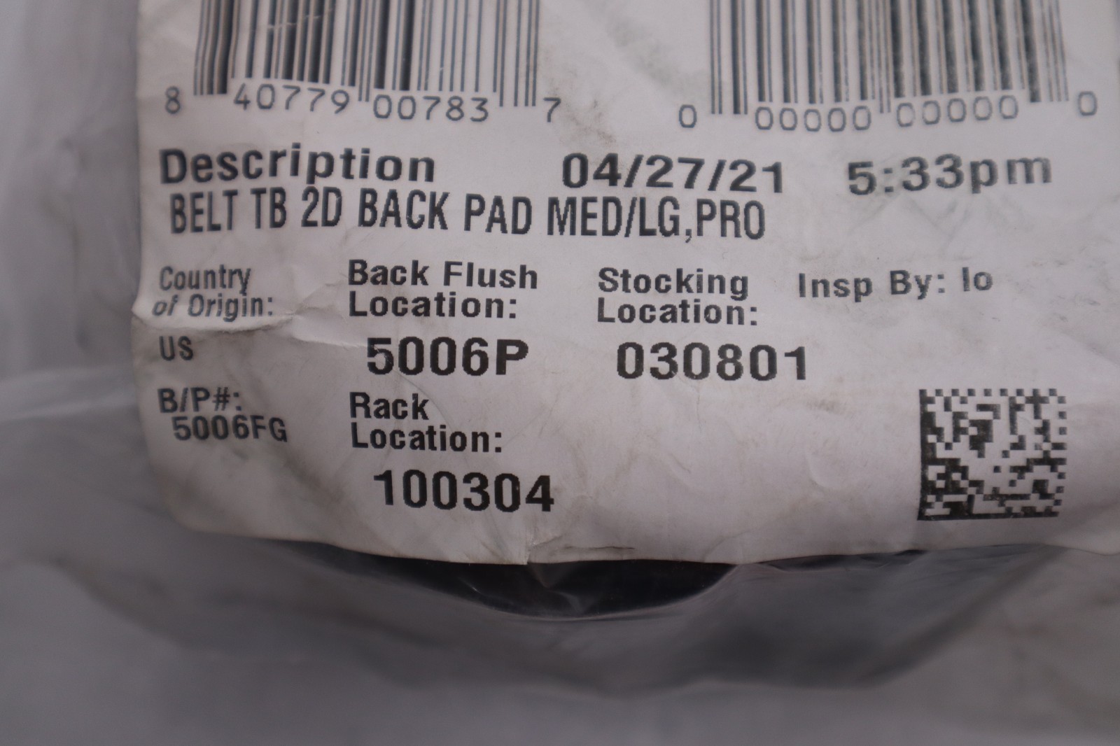 3M Protecta PRO Body Belt with Hip Pad, 2 D-Rings, Medium/Large, 1091014 #GF1163