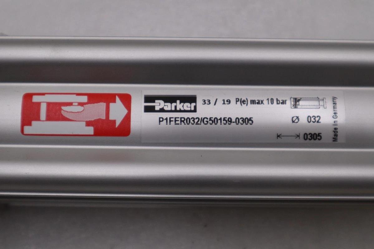 Used Parker P1FER032/G50159-0305 PNEUMATIC CYLINDER P1F SERIES 10 BAR STOCK H1755