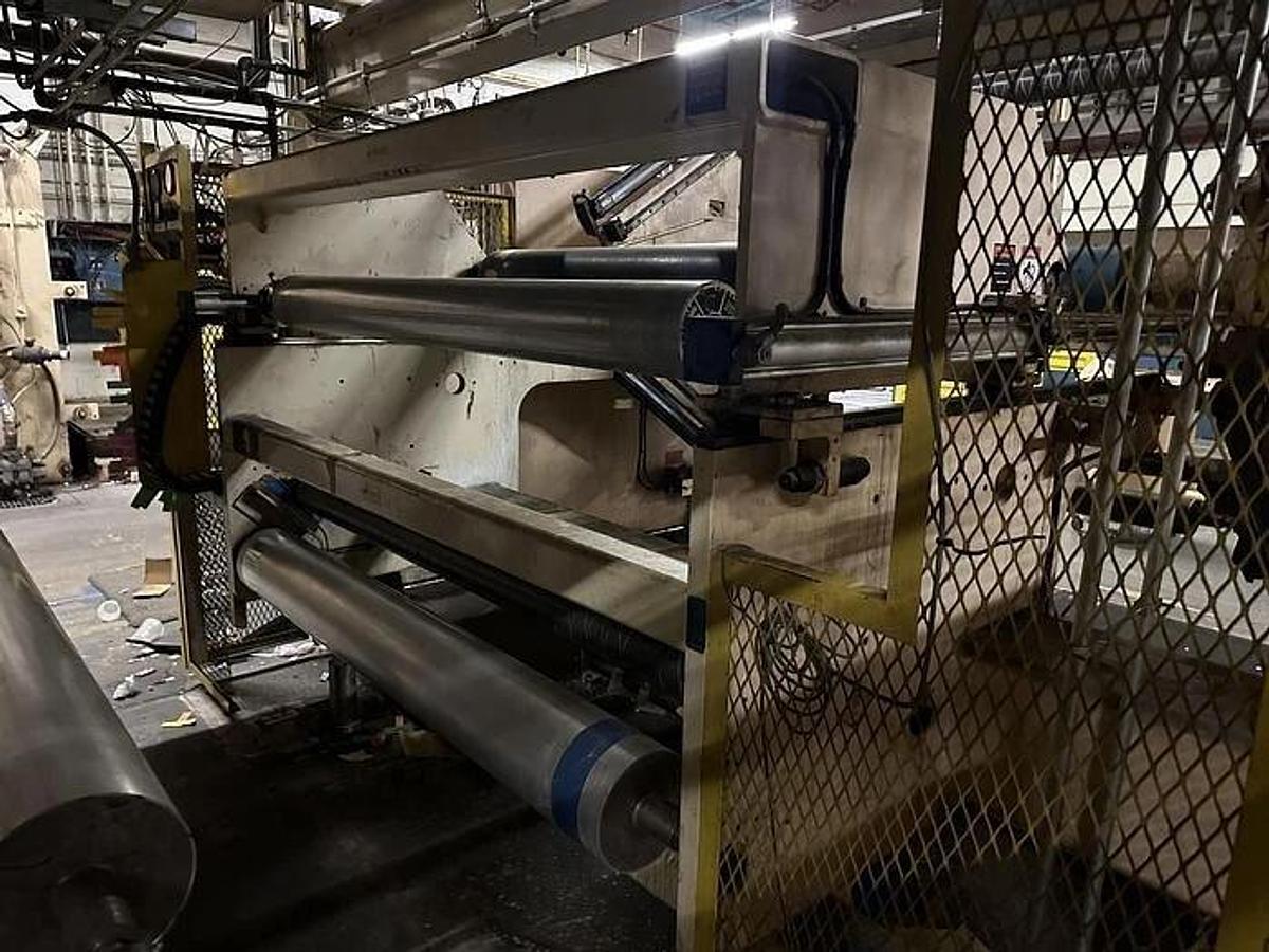 Used 63" BLACK CLAWSON TURRET REWIND WITH SPLICER 48" DIAMETERS