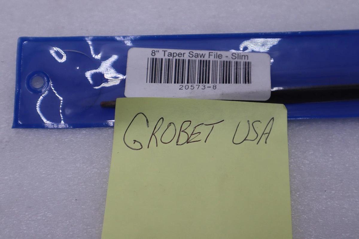 Used LOT OF 4 - NEW Grobet 8" Slim Taper Saw American Pattern File USA STOCK H707A