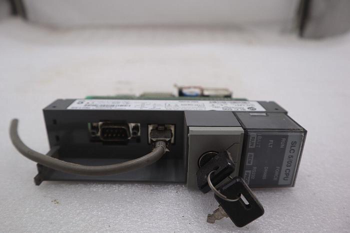 Used ALLEN BRADLEY 1747-L531 PROCESSOR UNIT SLC 500 SERIES E STOCK #K-3718