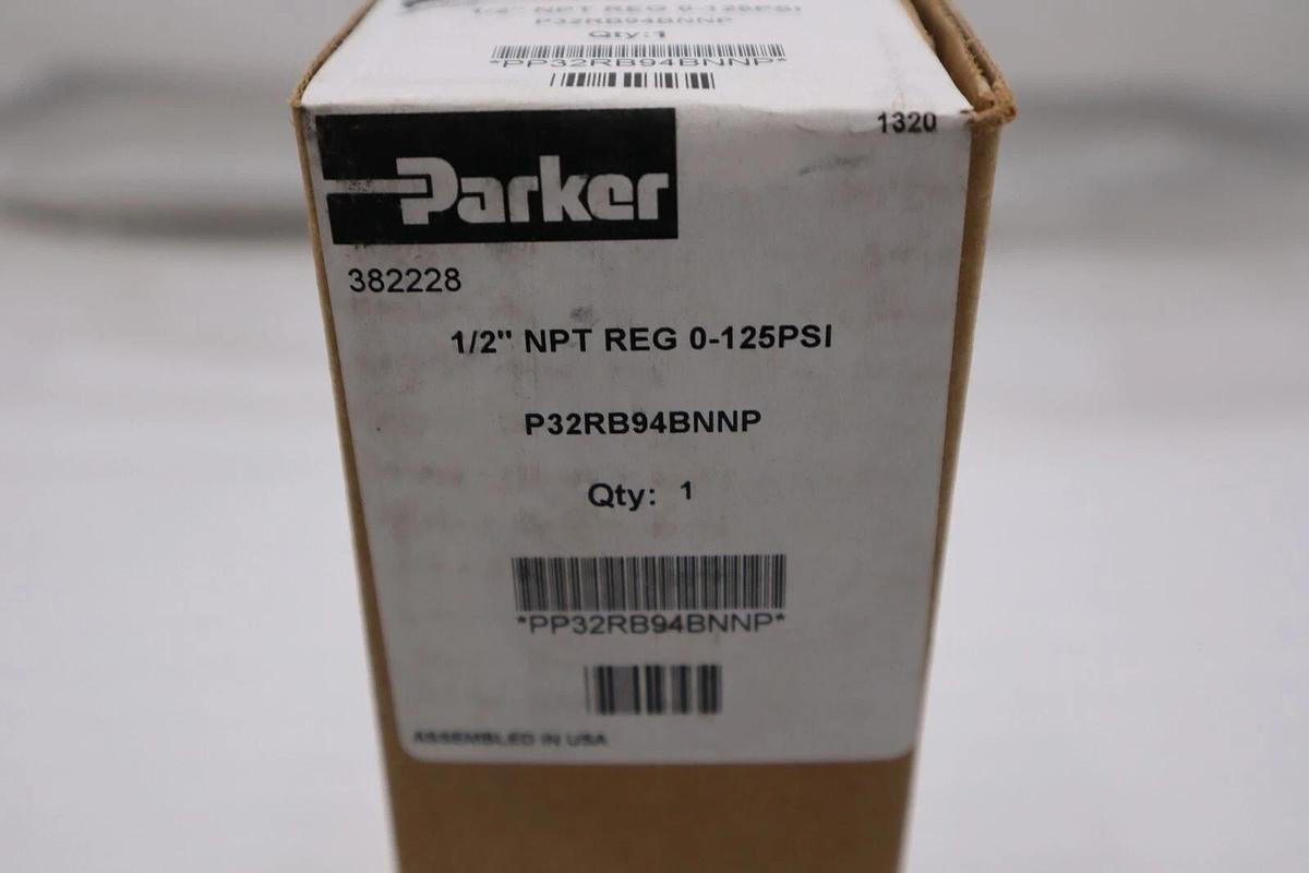 Used PARKER P32RB94BNNP  1/2” NPT 0-125PSI (BRAND NEW) STOCK H1011