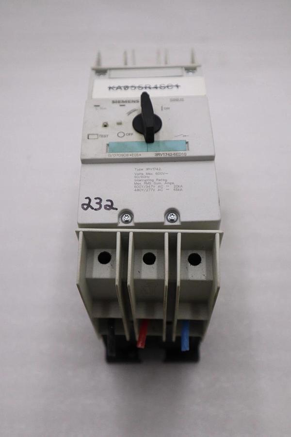 Used Siemens 3RV1742-5ED10 Circuit Breaker 30AMP STOCK H1427